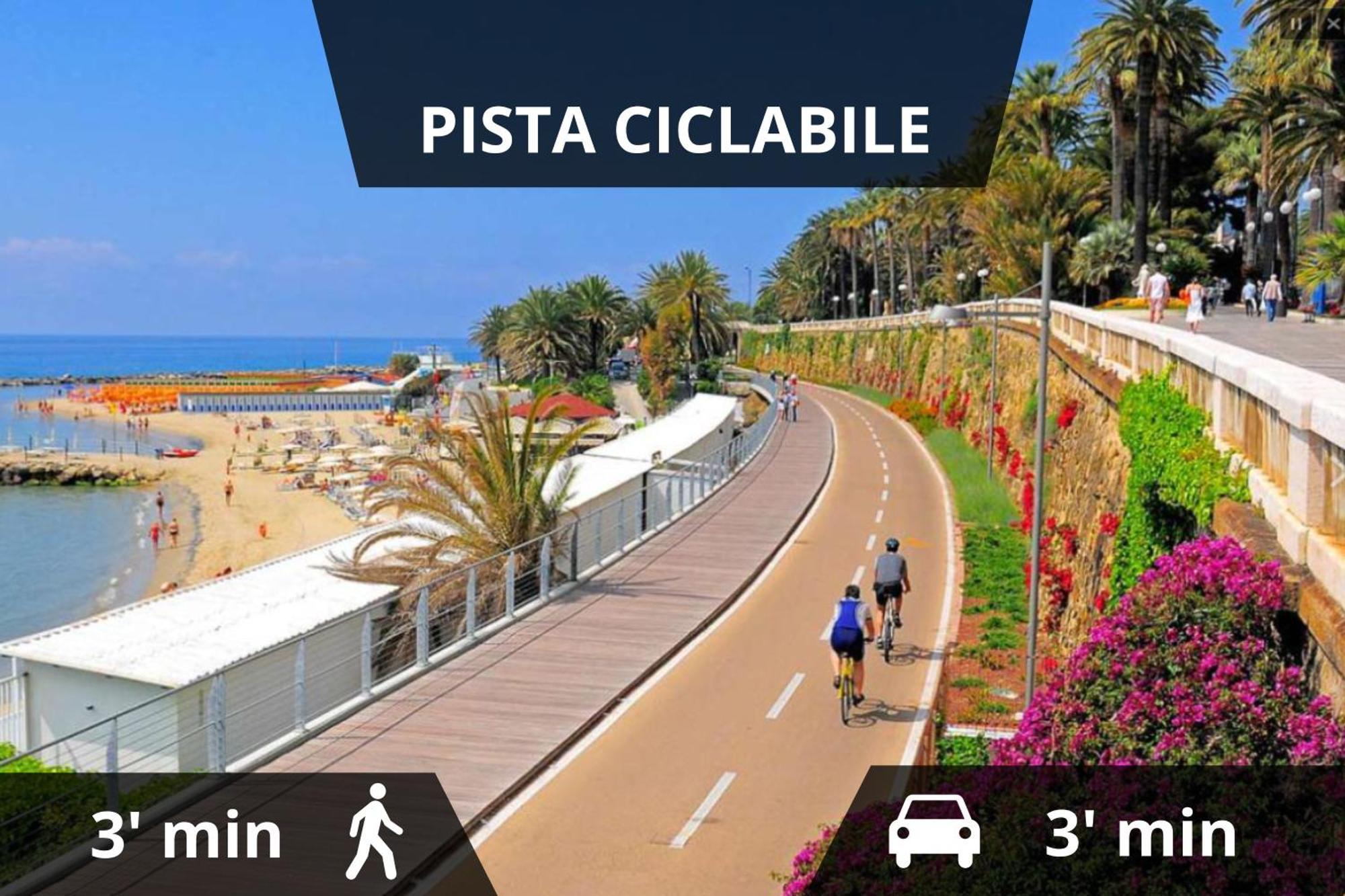 Ariston - Ciclabile Appartamento In Centro Al Mare Con Balcone Санремо Екстер'єр фото